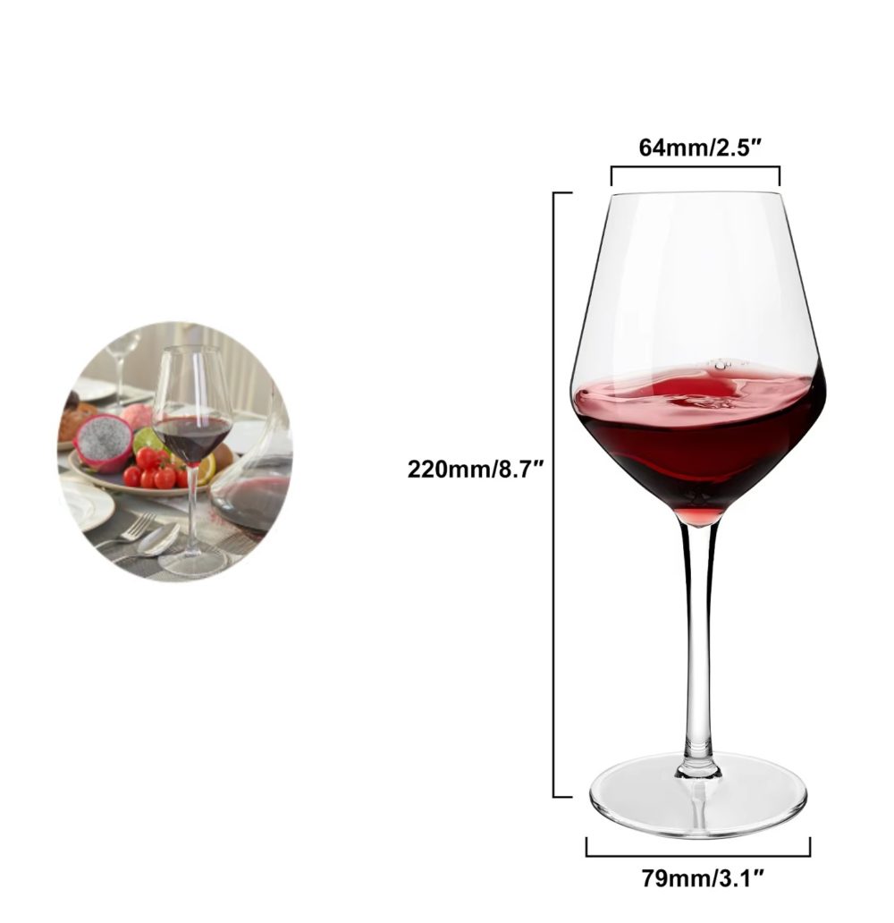 Verre à vin rouge en plastique incassable – Image 2